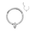 Piercing Ring Titanium Astm f136 Marquise Zircon (Ear, Septum)