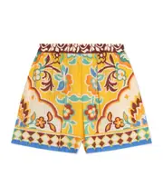 Etro Paisley Patterned Shorts yellow