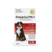 Simparica Trio 7pk for dogs 40.1-60kg - Flea, Tick ,Worm (6 pck plus 1 single