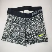NIKE PRO [S] Women's 3.0" COMPRESSION Run Shorts-White Leopard 683543-100
