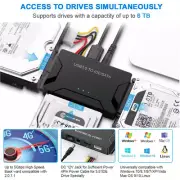 USB 3.0 to IDE & SATA Converter External Hard Drive Adapter Kit -2.5"/3.5" Cable