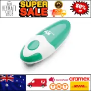 Kitchen Mama Electric Can Opener – One-Touch, Smooth Edge, Battery Operated Teal