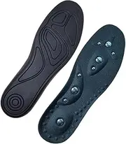 GARVALON 1 Pair Pu Material Massage Insoles Magnets for Men Women Size m 39 42 Acupressure Foot Care