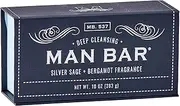 San Francisco Soap Company Silver Sage and Bergamot Fragrance Man Bar - DEEP CLEANSING - No Harmful Chemicals - Good for All Skin Types - Made in the USA