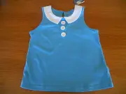Girls Pumpkin Patch Peter Pan collar top Size 6 NWT