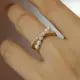 蝦皮爆款御本木MIKIMOTO交叉珍珠戒指INS小眾不掉色情人禮物指環