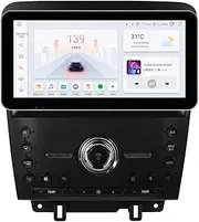 hizpo Car Stereo Radio for Ford Mustang 2010-2014, 10.33 Inch QLED Touchscreen 8Core 4+32GB GPS Navigation with Wireless Carplay Android Auto Local Weather Bluetooth WiFi SWC QLED DSP RDS