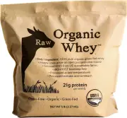 Raw Organic Whey Protein Powder, Grass Fed, Happy Healthy Cows, Undenatured, Hor
