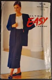 VOGUE Ultra Easy SEWING PATTERN - JACKET & SKIRT - SIZE 12-14-16 - LOOK!