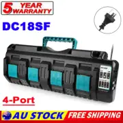 For Makita DC18SF 4-Port 14.4V -18V BL1860 Li-Ion Battery Charger BL1830 BL1850