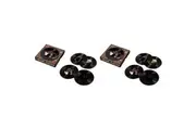8pc Gamago Silicone AC DC Record Coaster Table Protector Drink Mat 10.8cm