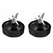 2PCS 7 Fins Ninja Blender Blade Replacement Parts, for Blender Extractor Blade Auto Iq Bl682-30 Bl642-30