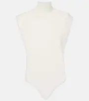 [Alaia] Alaïa Turtleneck wool bodysuit AU 16 white