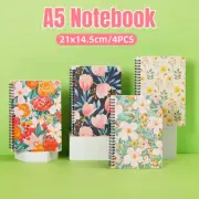 4PCS A5 Spiral Notebook Loose Leaf Notepad for Business Office and School Use AU