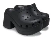 Crocs Women's Classic Siren EVA Platform Clog in Black NWT