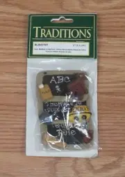 Genuine Traditions (BLB451VP) 2" Pack of 3 Small Craft Resin Blackboards *READ*