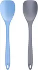 Heat Resistant Silicone Spatula Spoon Set - 2 Non-Stick Mixing Scrapers