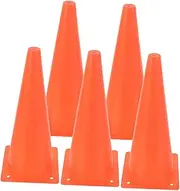 ibasenice 5pcs Portable Multi Function Soccer Cones Traffic Markers for Football Training Durable Ldpe Agility Disc Cones Bright Color Road Obstacles for Sports Exercise