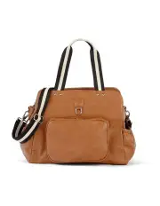 [OiOi] Triple Tote Vegan Leather Nappy Bag in Tan