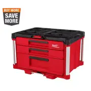 PACKOUT 22 In Modular 3-Drawer Multi Drawer Tool Box w/ Metal Reinforced Corners