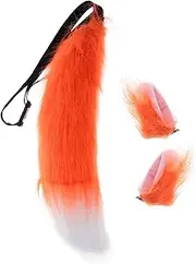 MUSISALY Realistic Faux Fur Fox Ears and Tail Set Kids Costume Accessory Halloween/cosplay Adjustable Length