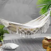 Gardeon Camping Hammock Bed Indoor Rope Tassel Outdoor Hammocks