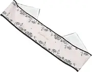 HEATSHAKING Piano Keyboard Dust Cover: 125x17.5cm Flower Pattern Key Cloth Washable - Protective Cover for Upright Electric & Grand Pianos - Decorative Digital Piano Dust Protector