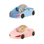 Hamster Transparent Running Ball Car Toy Vehicle for Easy Cleaning and Assembly