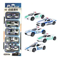 在飛比找momo購物網優惠-【JoyNa】1盒5入-合金玩具汽車模型 兒童玩具車(合金警