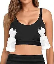[viiotu] Nursing Bra for Breastfeeding, Adjustable Wireless Maternity Bra with Extra Extenders, Hands Free Pumping Bra Spectra for Breast Pumps