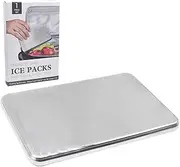 Stainless Steel Ice Pack, Portable Picnic Ice Pack, Ice Packs for Cooler,Quick Freeze Cooler Equipment for Camping Hiking Fishing Picnics Lunch Bags Beachgoers