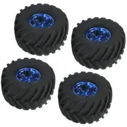 New 4Pcs 1/10 Scale Monster Truck Tires RC Car Tire And Wheels For 1/10 Remote
