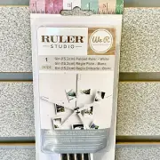 Folding Ruler White Ruler Studio American Crafts We R Memory Keepers 6"
