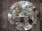 Agate Table Top Round Table, Side Table, Patio Table, Hallway & Kitchen Tables