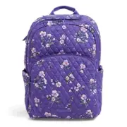 Vera Bradley Essential Large Backpack Wild Roses NWT Purple