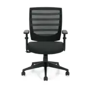 GOF Ergonomic Black Mesh Back Office Chair Swivel Tilt Task Seat Adjustable Arms