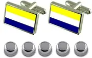 [Select Gifts] Shirt Dress Studs Daule City Ecuador Flag Cufflinks