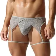 [DomiGe] Men's T-Back Thongs Set with Garter