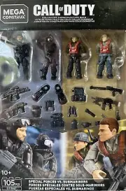 Mega Construx Call of Duty Special Forces Seals vs Submariners 105 PC