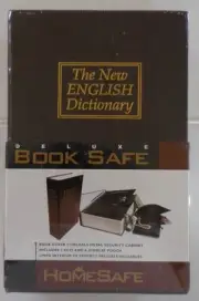 Deluxe HomeSafe New English Dictionary Steel Book Safe and Keys New