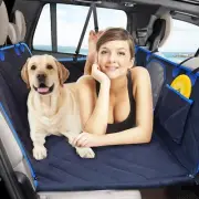 Car Seat for Dogs,Hard Buttom Dog Car Seat Cover with Mesh Window,Side Flap and