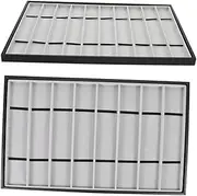 LIFKOME 2 pcs Watchband Storage Tray Wrist Watch Display Holder Elegant Design for Organizing Watches and Straps for Home Use and Accessories Showcase