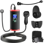 7JI EV Charger Type 2 [3.5 Kw 5M 10-15A Adapter] Portable EV Chargers Polymer...