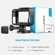 Sametop Case Housing Frame Mount Compatible with GoPro Hero 7 Black, 7 Silver, 7 White, Hero 6 Black