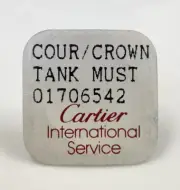 Authentic Cartier Tank Must Crown 01706542 Factory Sealed