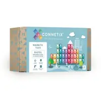 在飛比找momo購物網優惠-【Connetix】粉彩磁力積木-長方形補充組24pc(磁力