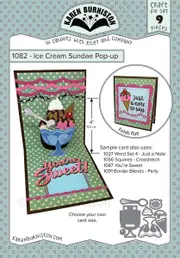 Karen Burniston Ice Cream Sundae Pop-Up Die