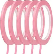 uxcell Whiteboard Tape 5mm Self Adhesive Graphic Chart Line Tape 66 Meters Grid Marking Stickers for Pinstripe Dry Erase Board Scrapbooking DIY Art Crafts, Pink, Pack of 5