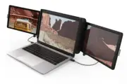 Xebec Tri-Screen Portable Attachable Monitor for Laptop | Full HD Plug & Play