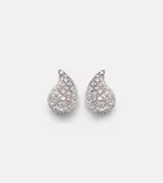 [Roxanne First] Roxanne First Happy Tears 14kt white gold stud earrings with diamonds One Size silver